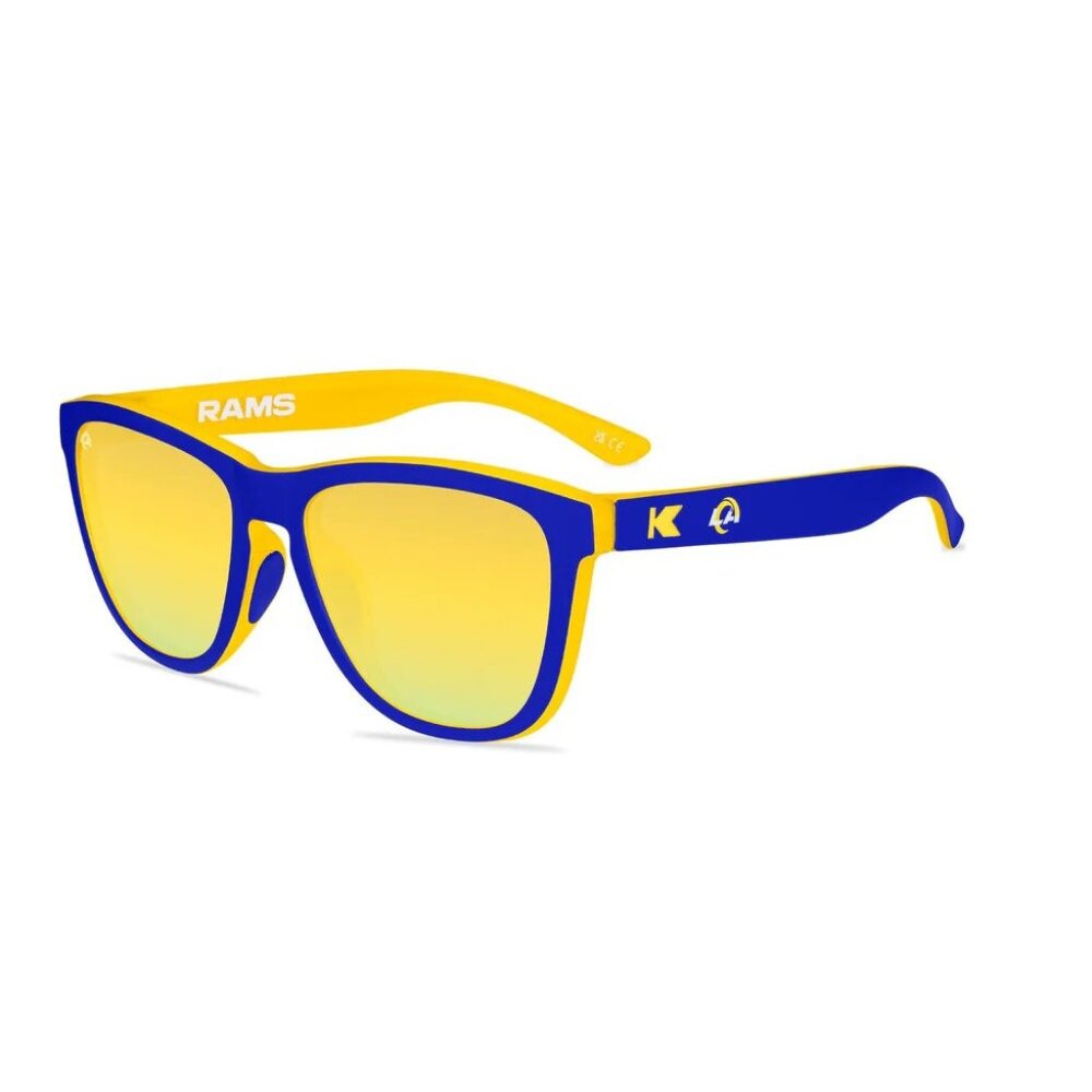 Knockaround Premiums Sport Los Angeles Rams Polarized Sunglasses, Unisex - New